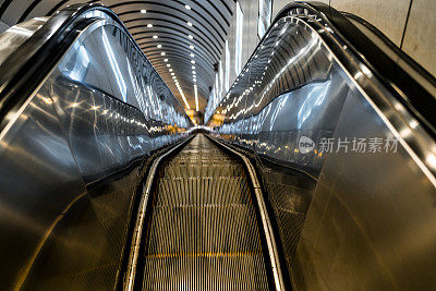 Looking down from a Tianmen Shan Escalator, Hunan Province,  (湖南省) China